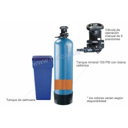 SUAVIZADOR de Agua de 1 pie cubico Válvula de control Manual