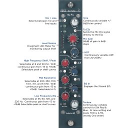 5052 Shelford Preamplificador de Micrófono / Ecualizador de Inductor (vertical) por Rupert Neve Designs