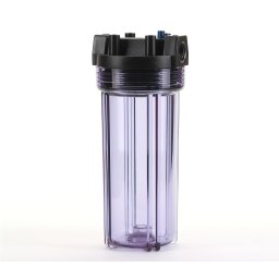 HF5-10CLBK34PR Portafiltro Transparente cartucho 2.5" x 10" conex. 3/4 NPT C/BL