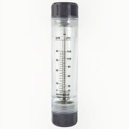Medidor de flujo KI, Indicador mecánico vertical, en línea, 4-40 GPM 1-1/2