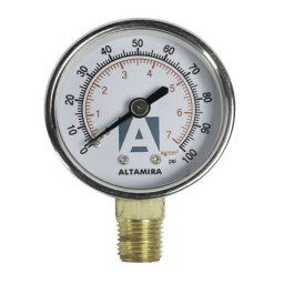 Manómetro 0-100 PSI Carátula 2