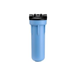 Portafiltro 10 3G Slim Line Negro Azul s/purga 1/2”