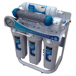 Sistema de Osmosis Inversa Alcalino 6 Etapas 100 GPD con Bomba