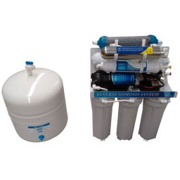 Sistema de Osmosis Inversa Alcalino 7 Etapas 100 GPD con Bomba y UV