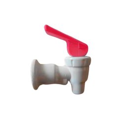 Llave para dispensador Agua Caliente Mango Rojo