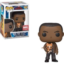 Funko Pop Captain Marvel Nick Fury With Goose The Cat 447 Marvel Exclusive