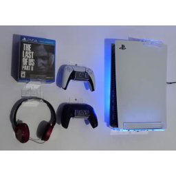 SOPORTE Ó BASE DE PARED PARA PS5 PLAYSTATION 5 CON KIT LED RGB MULTICOLOR +  BASE PARA CONTROL (VERSION DIGITAL (sin lector de disco)) : :  Videojuegos