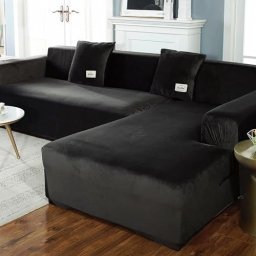  Funda de sofá ajustable de 1 pieza, muy elástica, protector de  muebles antideslizante, para sofás de jacquard, licra : Hogar y Cocina