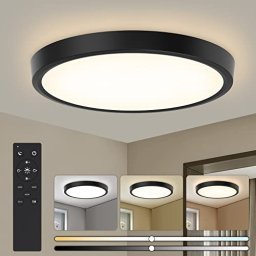 Luces LED de pared de tira larga negra para interiores, lámpara de pared  regulable de 3000 K-6500 K, barra de luz moderna y simple, barra de luz
