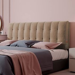 Cojín de pared para respaldo de cama tamaño Queen, almohada de lectura  grande, cojín lumbar tapizado, funda extraíble para dormitorio, sofá cama