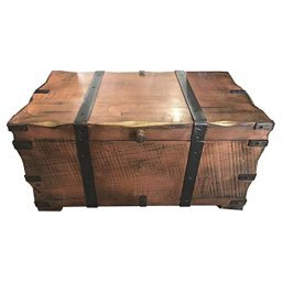 Baúl de almacenamiento, baúles de almacenamiento, organizador de caja con  bisagra de seguridad, baúl de almacenamiento de madera resistente con