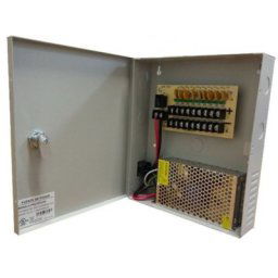 Fuente de Poder Regulada en Gabinete SAXXON PW-PSU1210D9
