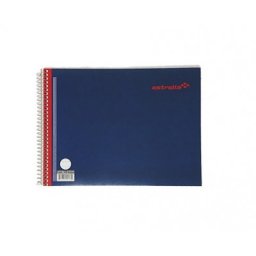 Cuaderno con Espiral doble raya de 100 hojas Estrella 0164