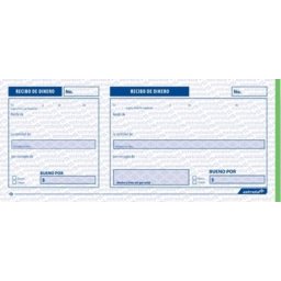 Block Recibos de dinero 50 Hojas Estrella 0020