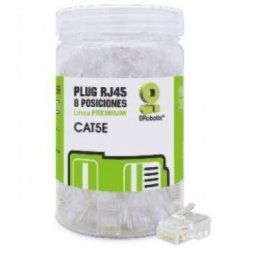 Plugs de Red RJ45, CAT5E, Bote 100 Pzs BROBOTIX 263786