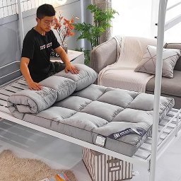Colchón de piso de futón japonés, colchoneta de tatami gruesa, colchoneta  para dormir, tumbona enrollable plegable, sofás y sofás, colchoneta  portátil para dormir, colchoneta para cama de piso : : Hogar y