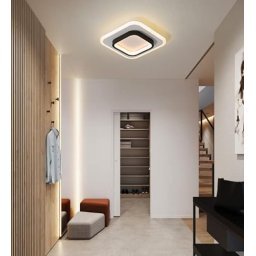 STCH Lámpara LED moderna de techo empotrada regulable de 80 W, lámpara de  techo con control remoto, 6 anillos blancos, lámpara de techo para sala de