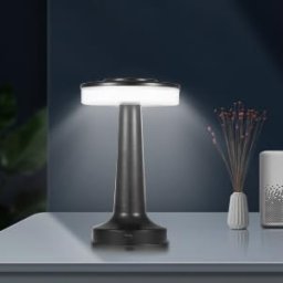 Lámparas de mesa LED inalámbricas recargables a pilas para exteriores, luz  impermeable de 6000 mAh, 3 niveles de brillo, regulable, lámpara de