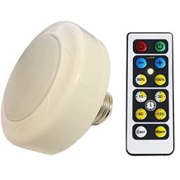 Lámpara de pared inalámbrica de 1 luz con control remoto, bombilla LED  recargable, funciona con pilas, luz de pared inalámbrica para interiores