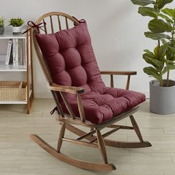 Mecedora para adultos, silla reclinable con respaldo ajustable para sala de  estar, patio, balcón, sillón tapizado, marco de metal resistente, silla de