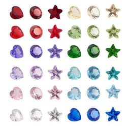 18 unidades de 30 mm grandes multicolor decoración de diamantes brillantes  brillantes piedras de acrílico Piedras multicolor transparente cristal  Manualidades : : Hogar y cocina