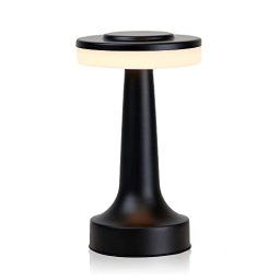 1pc Lámpara de mesa LED portátil en forma de seta con sensor táctil - 3  colores regulables y brillo ajustable, lámpara de latón inalámbrica  recargable