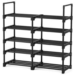 Organizador de Zapatos Zapatera 5 Pisos ajustable Shoe Rack for Entryway  Closet