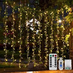 Luces solares de jardín con 120 cuentas de luz LED, hermosas y delicadas  luces solares de fuegos artificiales para exteriores, luces decorativas