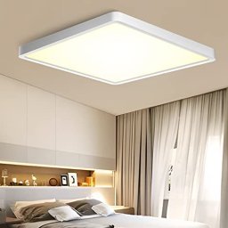 Paquete de 4 luces LED de techo superfinas de 9 pulgadas y 2800 lm de  montaje empotrado, color blanco, luz diurna de 5000 K, montaje en  superficie