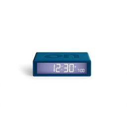 SHARP Reloj despertador digital – Estuche táctil con acabado de goma suave  – Funciona con pilas – Retroiluminación azul bajo demanda – Alarma