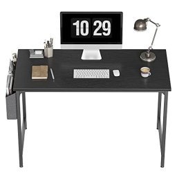 CubiCubi Escritorio en forma de L, escritorio de esquina para computadora  con soporte para monitor grande, mesa de escritura para oficina en casa de