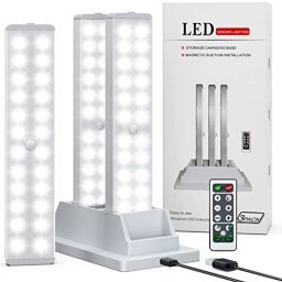 LEPOTEC 20 luces LED para debajo del gabinete, iluminación de cocina, luces  inalámbricas para debajo del mostrador, luces de armario, luz nocturna