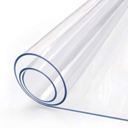  Protector de PVC transparente cuadrado de 54 x 54 pulgadas para  mesa, resistente al agua, cuadrado, cubierta de plástico transparente para  mesa de comedor, protector decorativo de vinilo para escritorio,  antideslizante