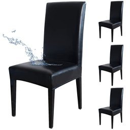  ZZDZW Funda para silla de oficina y comedor con brazos, color  blanco, juego de 2/4/6, fundas elásticas para asiento de silla grande, para  sala de estar, protector de sillas de respaldo