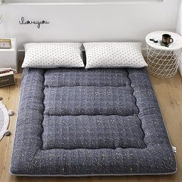 Colchón de espuma viscoelástica, cama individual, colcha, colchón plegable,  colchoneta para dormir en casa para golpear el suelo, colchoneta plegable