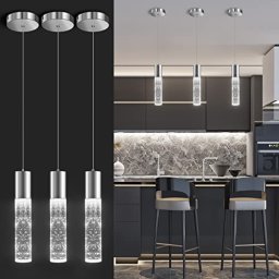  Iluminación de isla de cocina - Lámparas LED para isla para tu  hogar - LED colgante único - Barra de luz LED de lujo colgante - Luces  modernas para isla de