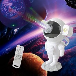 BestYiJo Proyector de luz nocturna de galaxia proyector de luz de  astronauta para dormitorio lámpara de proyector de astronauta con control  remoto