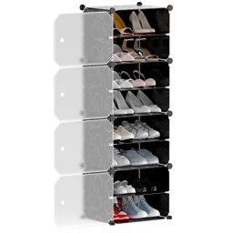 SONGMICS Zapatero 15 pares de unidades de almacenamiento de zapatos de  plástico gabinete de zapatos de bricolaje ideal para entrada pasillo  armario – Yaxa Store