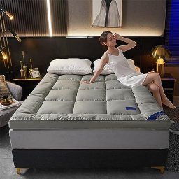 Colchón enrollable de estilo japonés, colchón de piso tatami, colchón de  futón grueso doble plegable, almohadilla de dormir individual/doble para