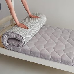Colchón de espuma viscoelástica, cama individual, colcha, colchón plegable,  colchoneta para dormir en casa para golpear el suelo, colchoneta plegable  portátil para dormir ( Color : B , Size : 90X190cm 