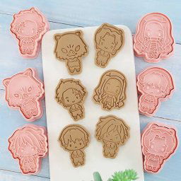 Cortador de Galletas Demon Slayer Tanjiro 6 Piezas Dibujos Animados Molde