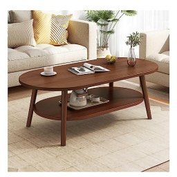 Mesa de centro de diseño simple, mesa de centro de madera de ingeniería  moderna, mesa de té, muebles para el hogar para sala de estar, color  blanco