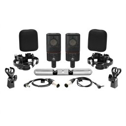 Austrian Audio OC818 BLACK Dual Set Plus - juego de 2 Micrófonos Multipatrón de Diafragma Grande