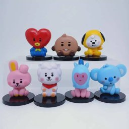 7 Figuras de Coleccion Grupo Musica BTS BT 21 Kawaii