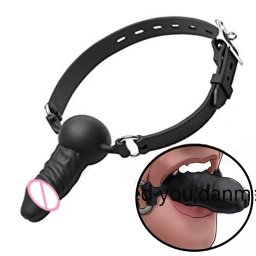 Mordaza BDSM Bondage Pene en la boca Juguete Sexual