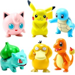 Set de 6 Figuras PVC Niños Pokemon Pikachu