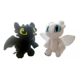 Peluche Pareja Pelicula Dragon Entrenar Luminosa Furia Felpa Juguetes Niños Original