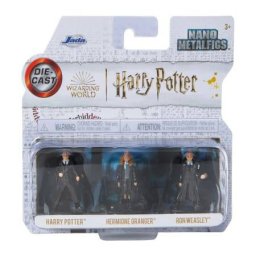 3 Figura de Colección Película Harry Potter Nano Metalfigs PVC