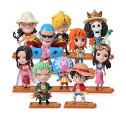 10 Figuras de Colección Anime One Piece Luffy Nami PVC