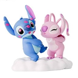 Figura de Colección Pelicula Parejas Stitch Angel Amor Beso PVC